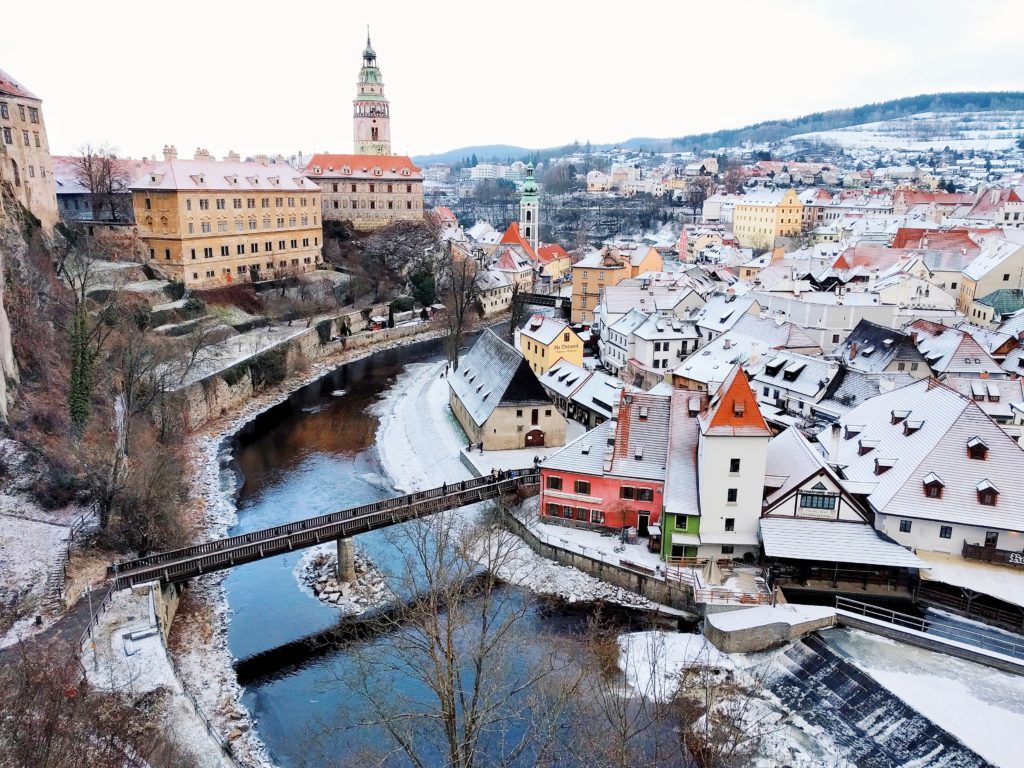 Český Krumlov je jedním z měst, kam zavítat o Vánocích.