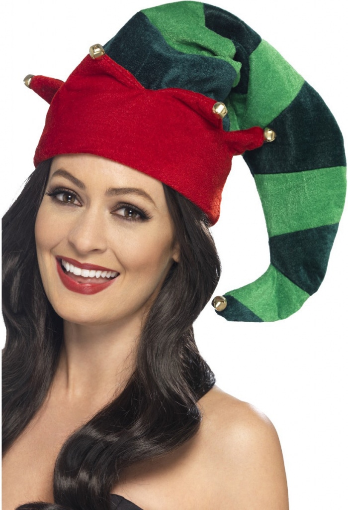 Čepice s vánočním motivem elfa.