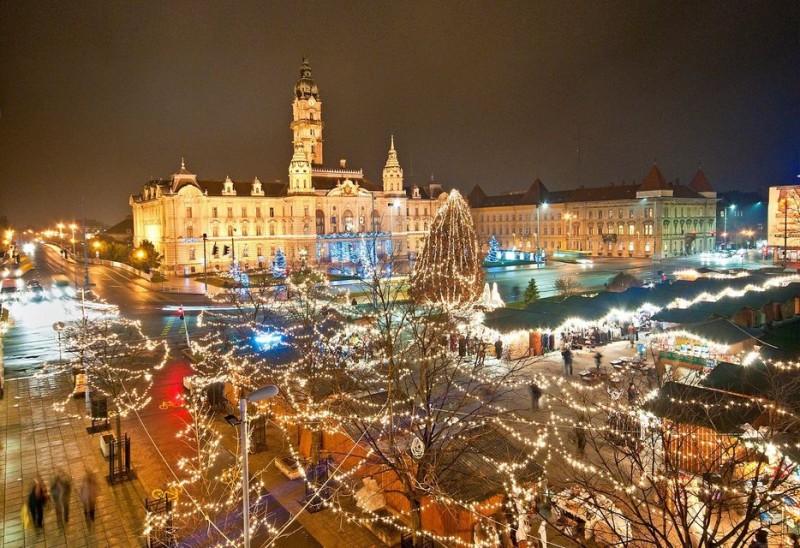 Barokní vánoční trhy v Győru.