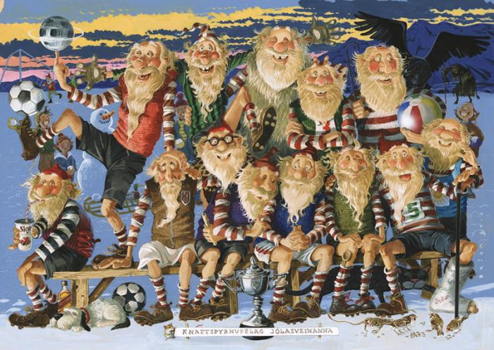 Třináct islandských vánočních trollů.