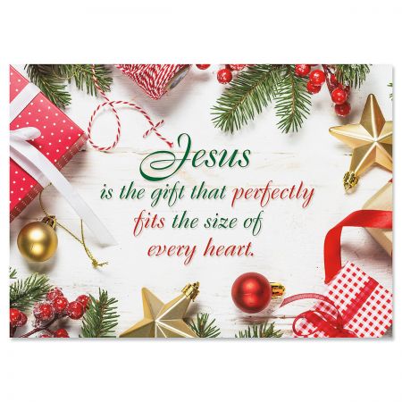 Vánoční pohlednice oslavující Ježíše