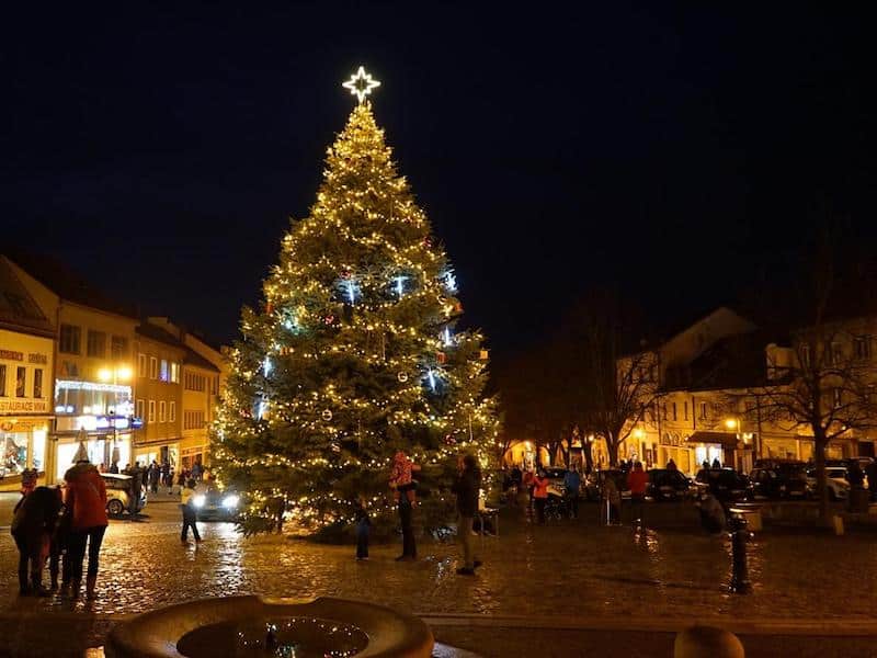 Vánoční stromeček v Boskovicích.
