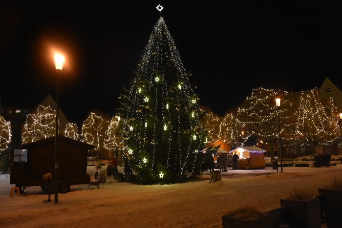 Vánoční strom v Jirkově.
