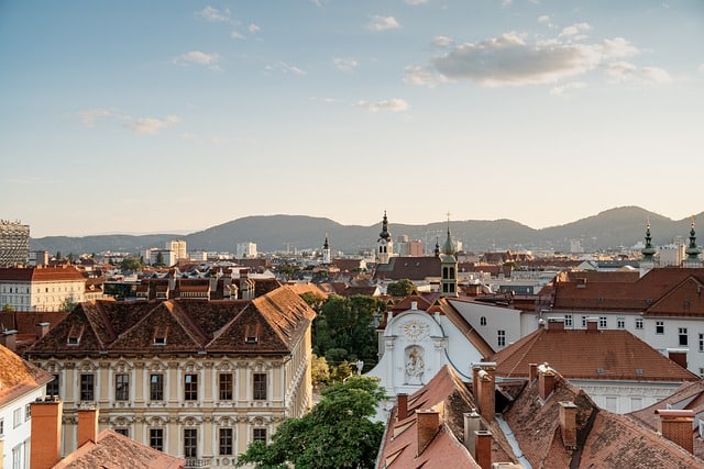 Pohled na město Graz 