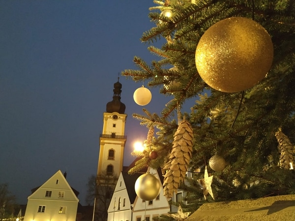 Vánoční strom ve Weidenu
