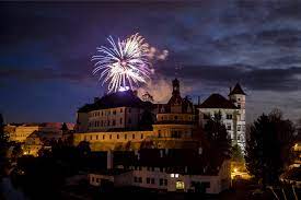 Novoroční ohňostroj v Jindřichův Hradec