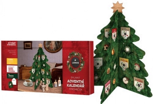 Vánoční kalendář z papíru ve tvaru stromu 