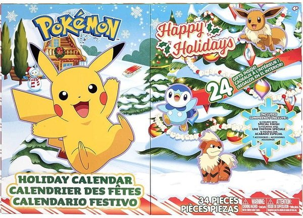 Adventní kalendář s figurkami pokémonů.