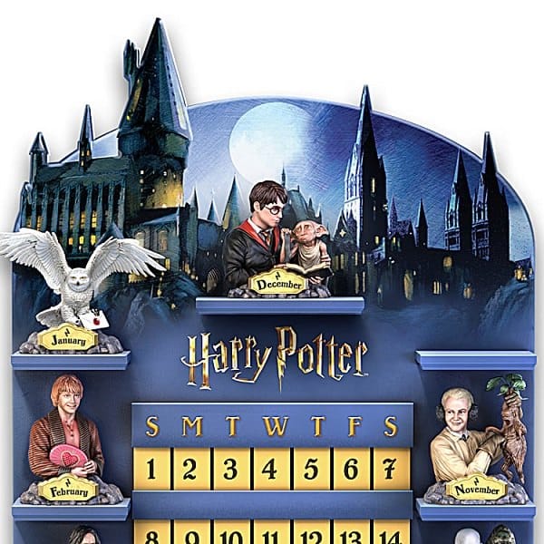 Adventní kalendář s Harrym Potterem a dalšími postavami.