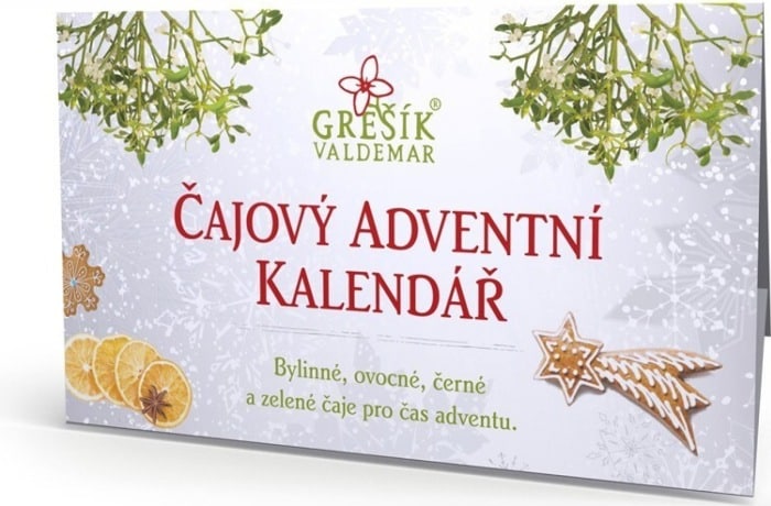 Adventní čajový kalendář od značky Grešík.
