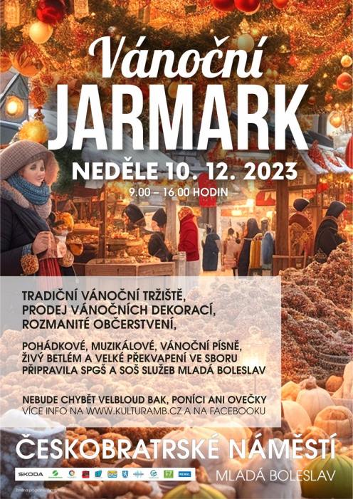 Plakát boleslavských vánočních trhů.