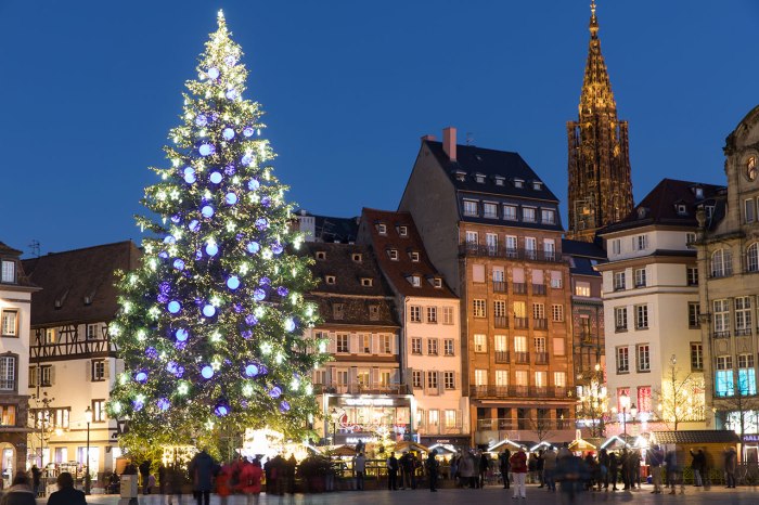 Vianočný strom v Štasburgu.