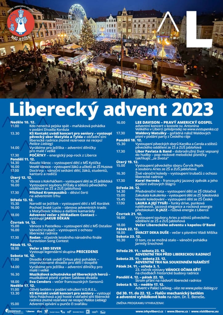 Plakát na Liberecký advent 2023