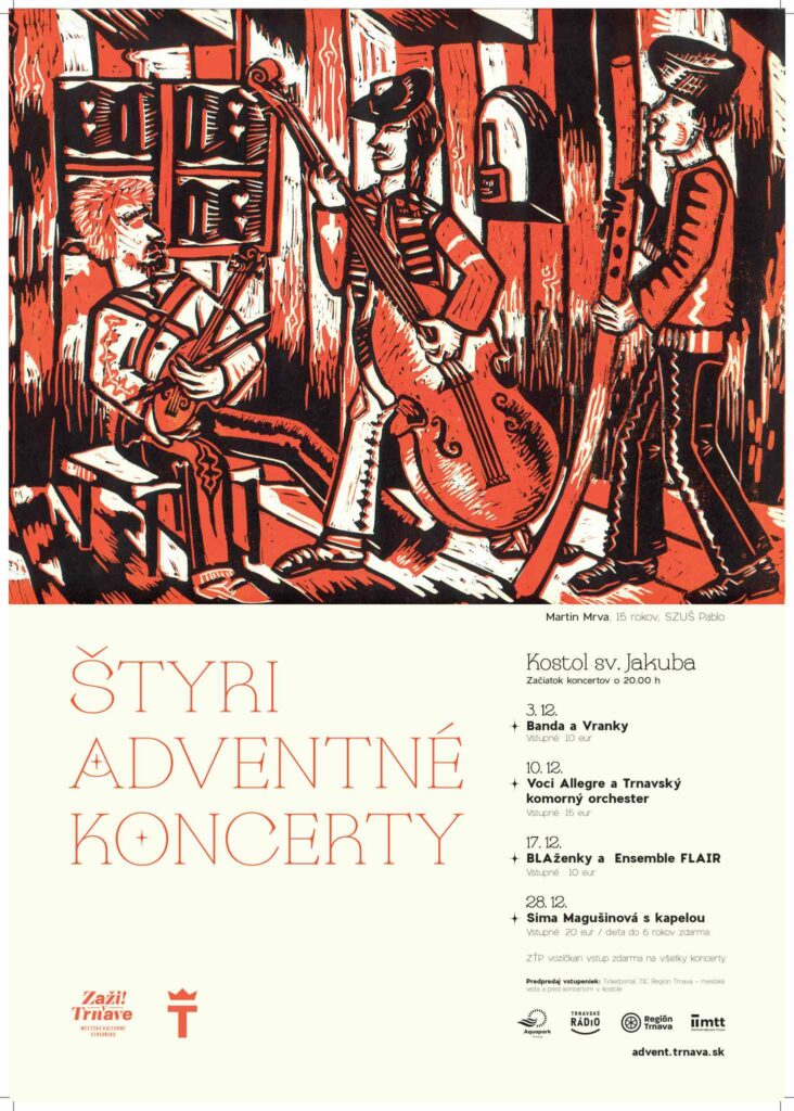 Program Štvor adventných koncertov v Trnave.