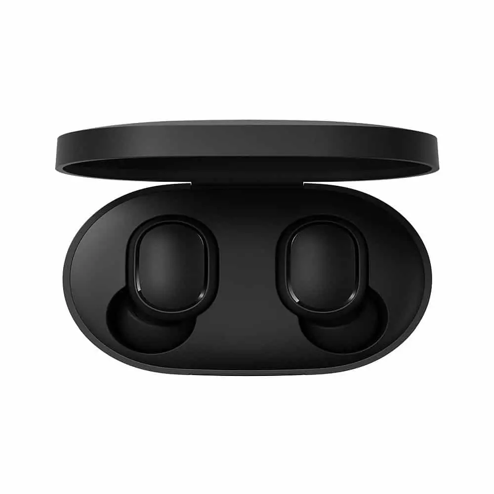 Černá bezdrátová sluchátka od Xiaomi.