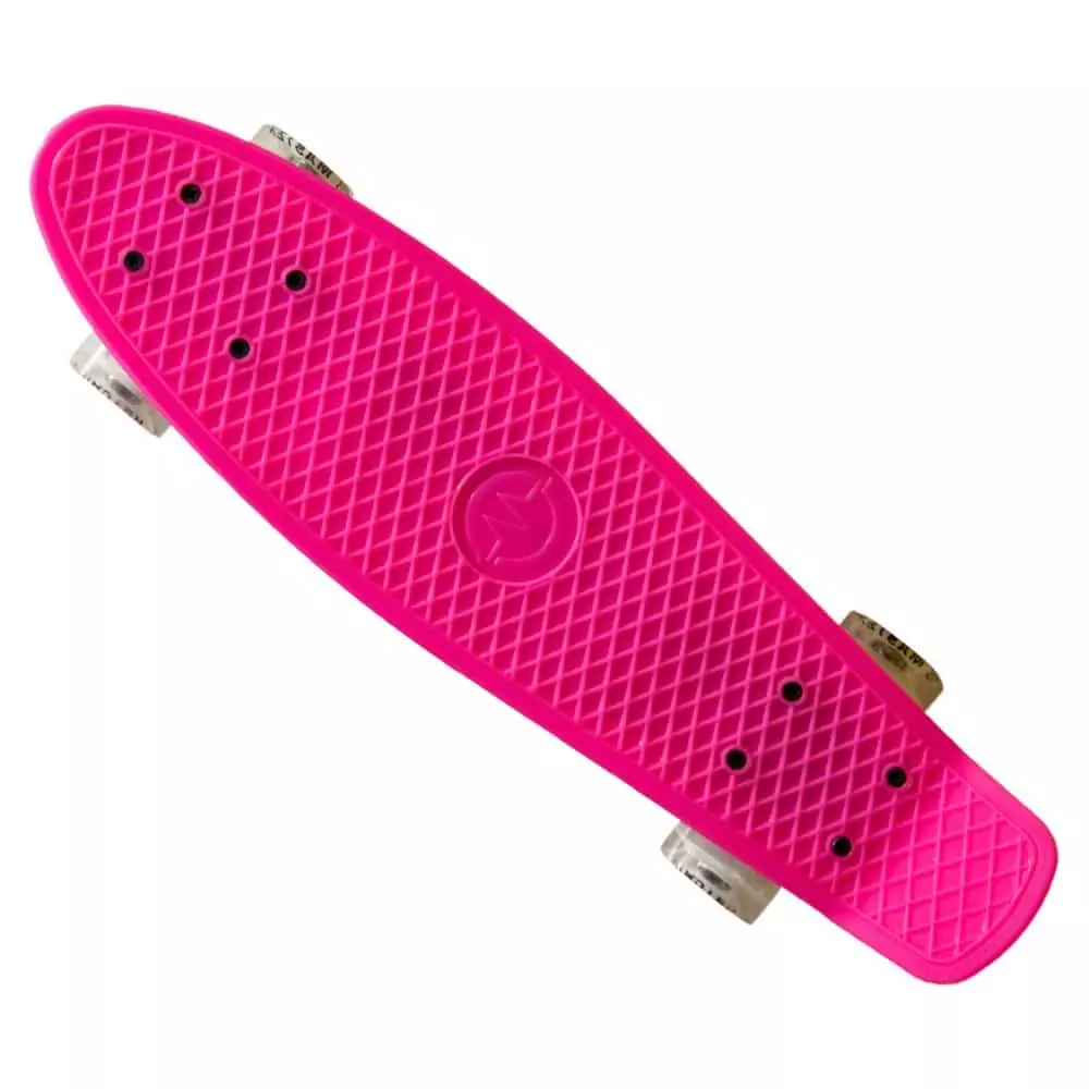 Rúžový skateboard pro dívku.